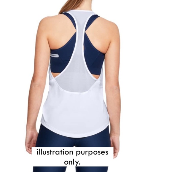 Under Armour Heat Gear Burnt Neon Orange Tank - Picture 7 of 7